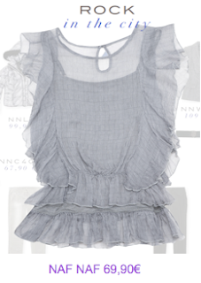 Blusa gris Naf Naf 2010/2011